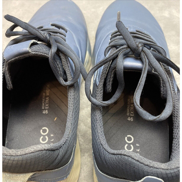 Ecco Mens S-Three Spikeless Golf Shoes Size 12-12.5/EU 46 Blue Gore-Tex Lace Up main image 12